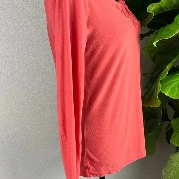 Horney Toad Women’s Burnt Orange Rose Long Sleeve T-shirt Long Sleeve Size Small - Picture 7 of 10